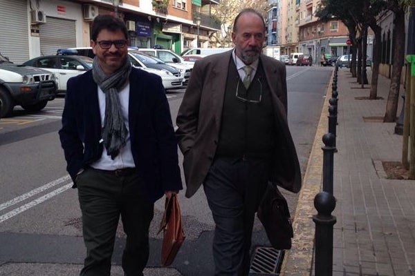 Emili Altur entrant a declarar.