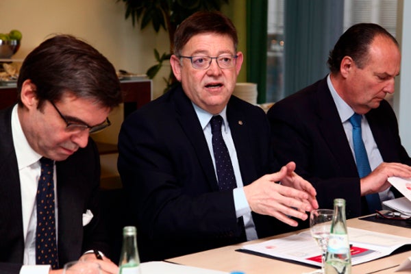 Ximo Puig, José Vicente Morata i Pablo García-Berdoy Cerezo