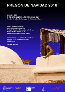 cartel Preg&oacute;n Navidad 2016